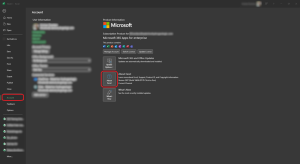 HGA About Product button screen shot